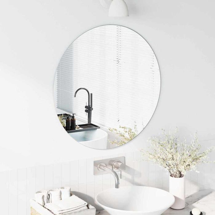 Specchio da parete Ø 70 cm vetro temperato 42023016