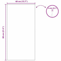 Specchio da parete 40 x 80 cm vetro temperato 42023024