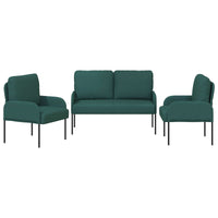 Set divani 3 pcs Verde Scuro 115 x 56 x 80 cm Legno compensato 3406212