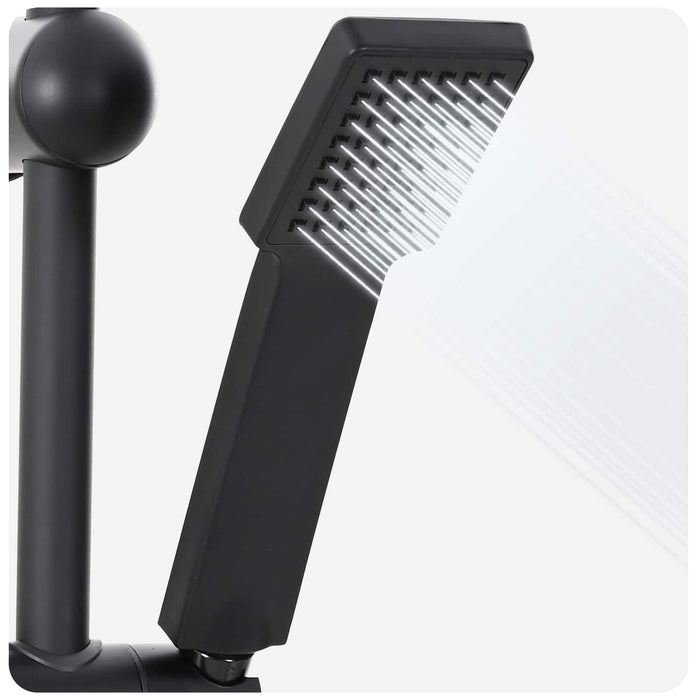 Sistema Doccia Nero 45 x 20 x 96 cm Ottone, Sus201 e ABS 42023405