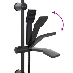 Sistema Doccia Nero 45 x 20 x 96 cm Ottone, Sus201 e ABS 42023405