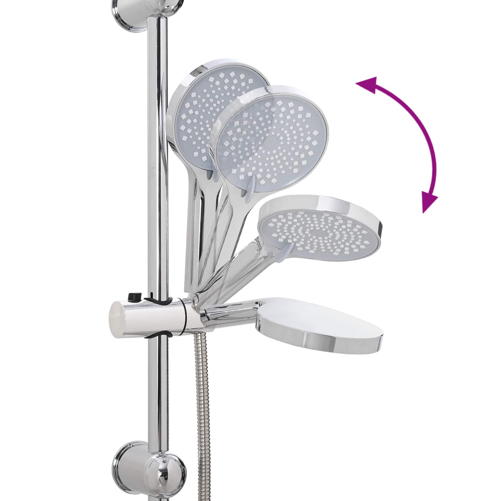 Sistema Doccia Argento 45 x 20 x 96 cm Ottone, Sus201 e ABS 42023406