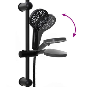 Sistema Doccia Nero 45 x 20 x 96 cm Ottone, Sus201 e ABS 42023407