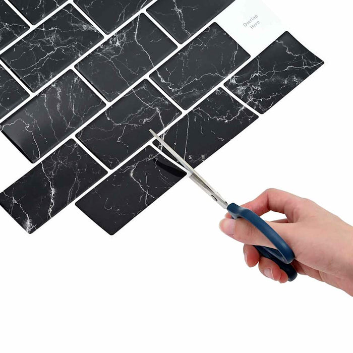 Piastrella subway 10 pcs Marmo Nero 30,5 x 30,5 cm 42021221