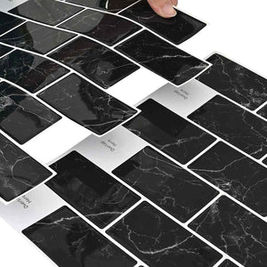 Piastrella subway 10 pcs Marmo Nero 30,5 x 30,5 cm 42021221