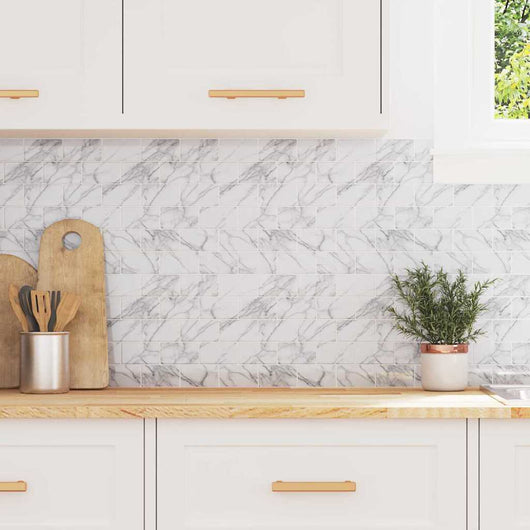 Piastrella subway 20 pcs Marmo Bianco 30,5 x 30,5 cm 42021225