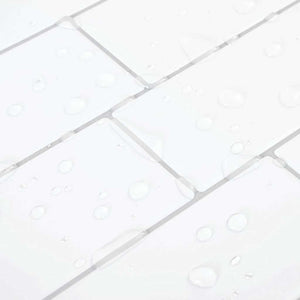 Adesivi Decorativi 50 pcs Bianco e Grigio 29,4 x 21,4 x 0,8 cm 42021229