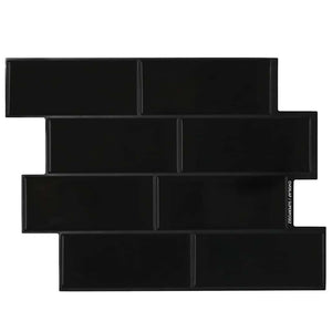 Adesivi Decorativi 10 pcs Nero 29,4 x 21,4 x 0,8 cm 42021230