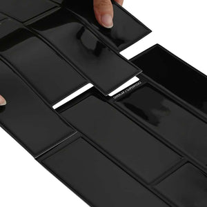 Adesivi Decorativi 20 pcs Nero 29,4 x 21,4 x 0,8 cm 42021231