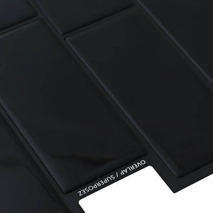 Adesivi Decorativi 50 pcs Nero 29,4 x 21,4 x 0,8 cm 42021232