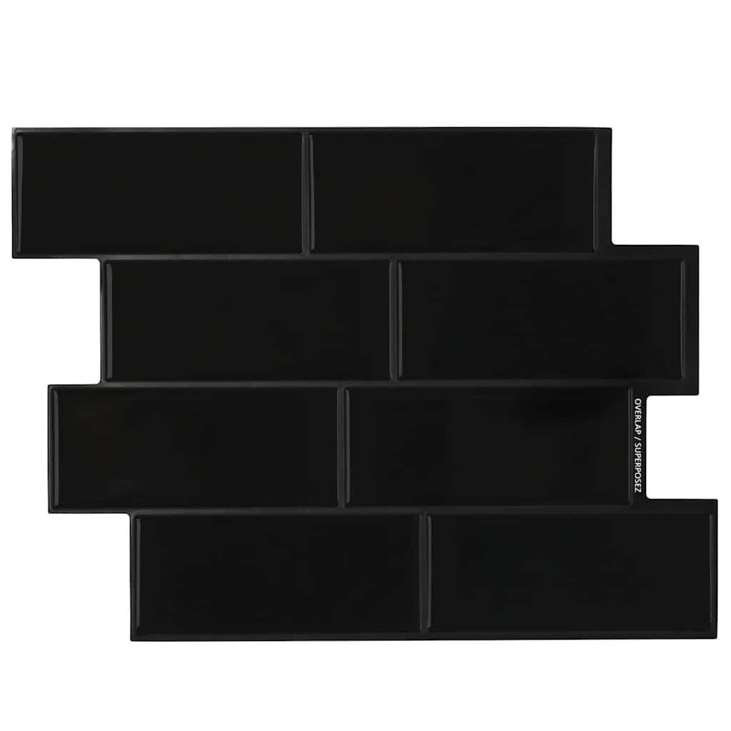 Adesivi Decorativi 50 pcs Nero 29,4 x 21,4 x 0,8 cm 42021232
