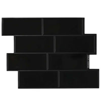 Adesivi Decorativi 50 pcs Nero 29,4 x 21,4 x 0,8 cm 42021232