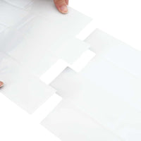 Adesivi Decorativi 10 pcs Bianco 29,4 x 21,4 x 0,8 cm 42021233