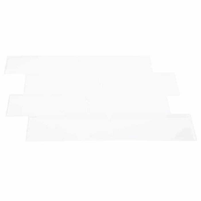 Adesivi Decorativi 10 pcs Bianco 29,4 x 21,4 x 0,8 cm 42021233