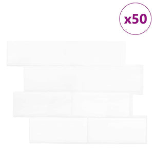 Adesivi Decorativi 50 pcs Bianco 29,4 x 21,4 x 0,8 cm 42021235