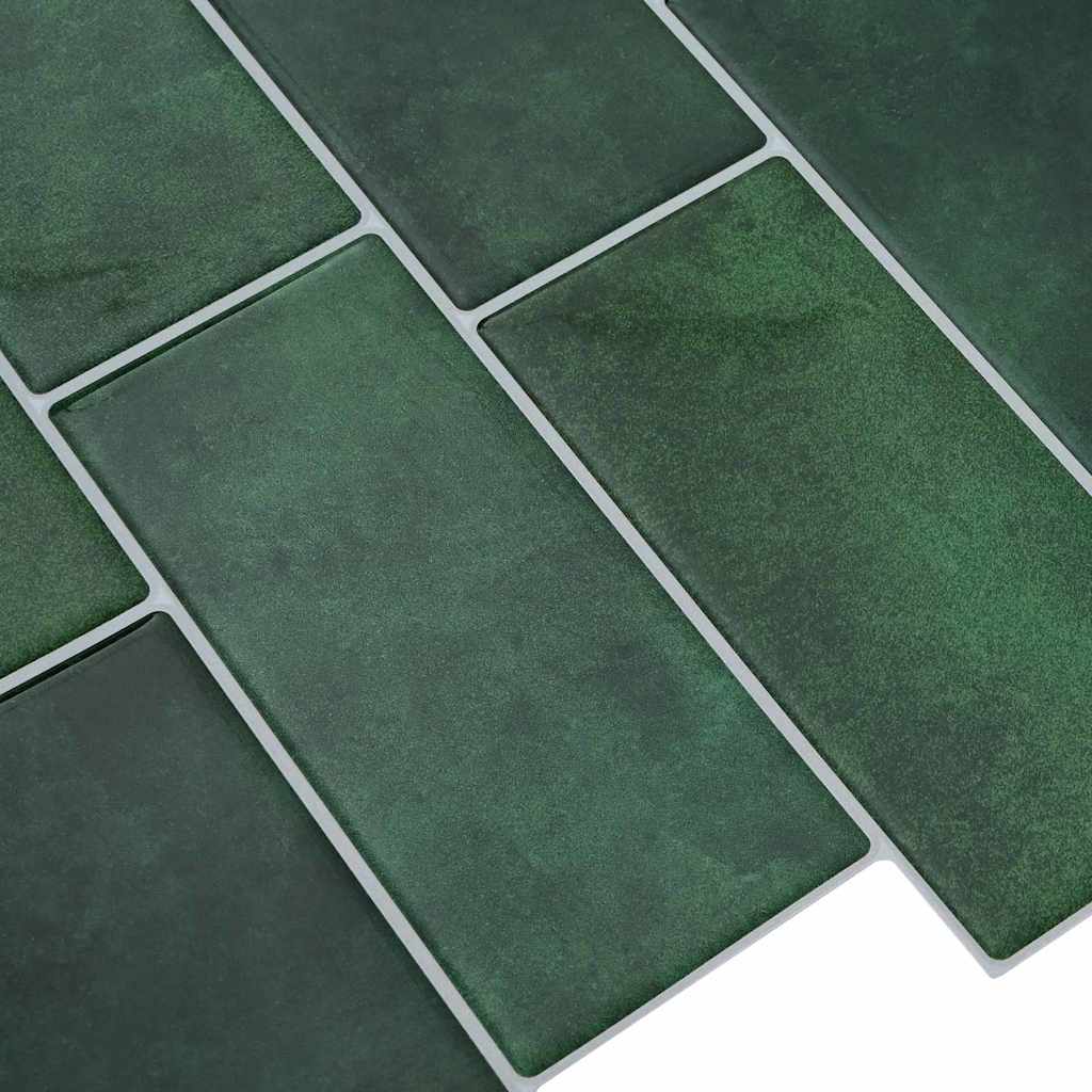Adesivi Decorativi 10 pcs Verde Scuro 29,4 x 21,4 x 0,8 cm 42021236