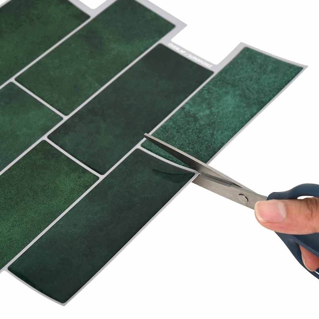 Adesivi Decorativi 50 pcs Verde Scuro 29,4 x 21,4 x 0,8 cm 42021238