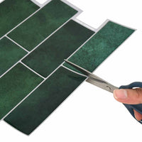 Adesivi Decorativi 50 pcs Verde Scuro 29,4 x 21,4 x 0,8 cm 42021238