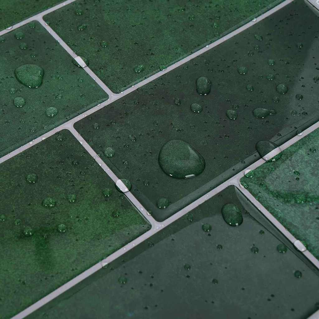 Adesivi Decorativi 50 pcs Verde Scuro 29,4 x 21,4 x 0,8 cm 42021238