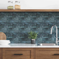 Adesivi Decorativi 10 pcs Blu Verde 29,4 x 21,4 x 0,8 cm 42021239