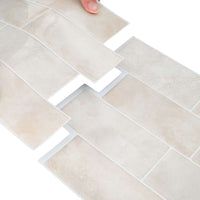 Adesivi Decorativi 10 pcs Marmo Beige 29,4 x 21,4 x 0,8 cm 42021242