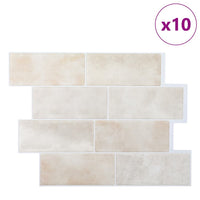 Adesivi Decorativi 10 pcs Marmo Beige 29,4 x 21,4 x 0,8 cm 42021242