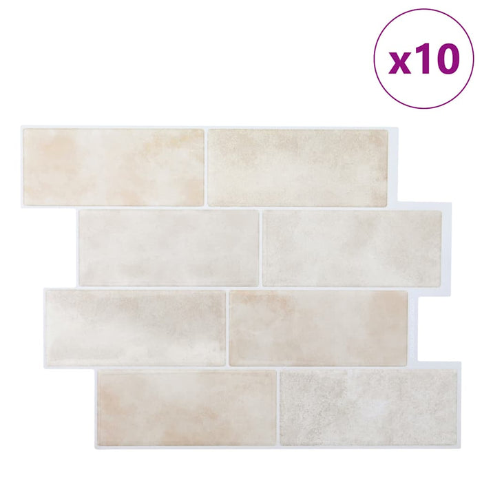 Adesivi Decorativi 10 pcs Marmo Beige 29,4 x 21,4 x 0,8 cm 42021242
