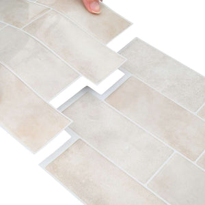 Adesivi Decorativi 20 pcs Marmo Beige 29,4 x 21,4 x 0,8 cm 42021243