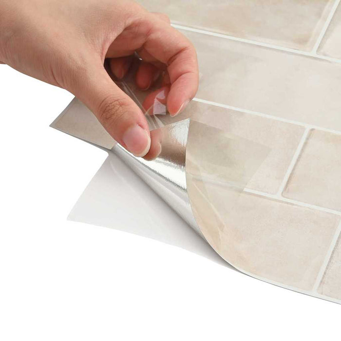 Adesivi Decorativi 50 pcs Marmo Beige 29,4 x 21,4 x 0,8 cm 42021244