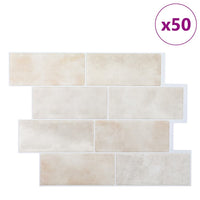 Adesivi Decorativi 50 pcs Marmo Beige 29,4 x 21,4 x 0,8 cm 42021244