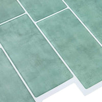 Adesivi Decorativi 10 pcs Grigio Verde 29,4 x 21,4 x 0,8 cm 42021245