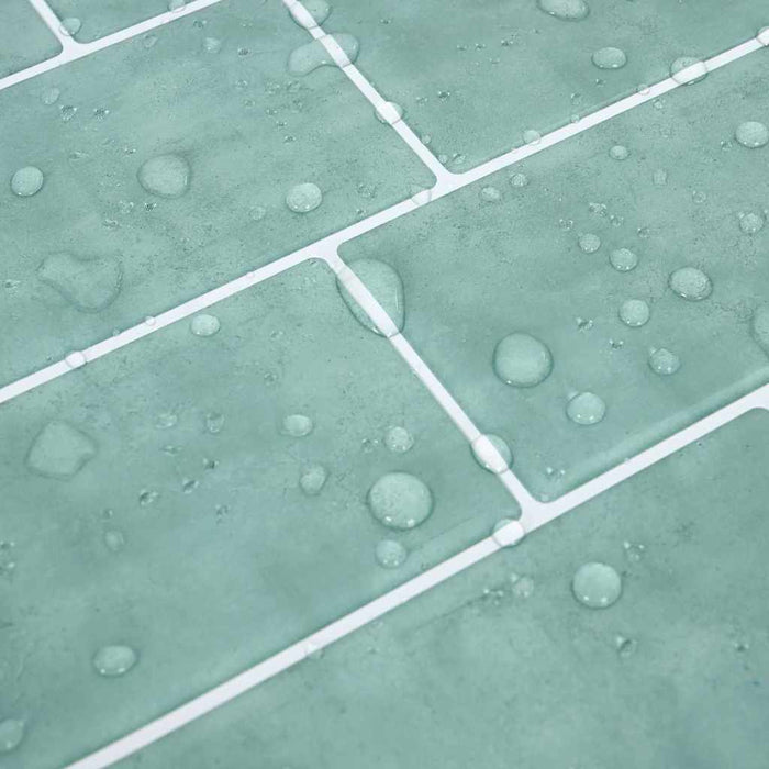 Adesivi Decorativi 10 pcs Grigio Verde 29,4 x 21,4 x 0,8 cm 42021245