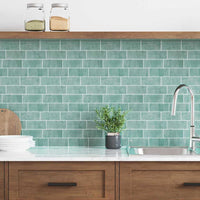 Adesivi Decorativi 10 pcs Grigio Verde 29,4 x 21,4 x 0,8 cm 42021245