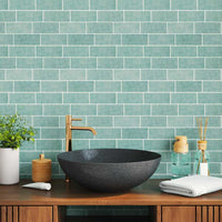 Adesivi Decorativi 10 pcs Grigio Verde 29,4 x 21,4 x 0,8 cm 42021245