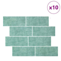 Adesivi Decorativi 10 pcs Grigio Verde 29,4 x 21,4 x 0,8 cm 42021245
