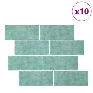Adesivi Decorativi 10 pcs Grigio Verde 29,4 x 21,4 x 0,8 cm 42021245