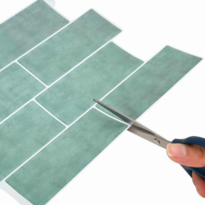 Adesivi Decorativi 20 pcs Grigio Verde 29,4 x 21,4 x 0,8 cm 42021246