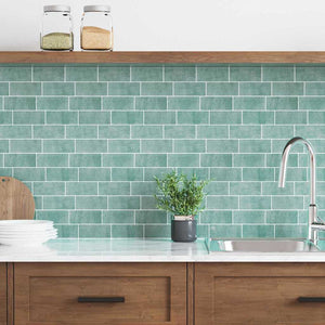 Adesivi Decorativi 20 pcs Grigio Verde 29,4 x 21,4 x 0,8 cm 42021246