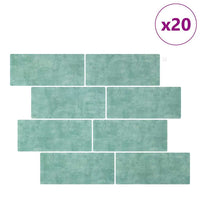 Adesivi Decorativi 20 pcs Grigio Verde 29,4 x 21,4 x 0,8 cm 42021246