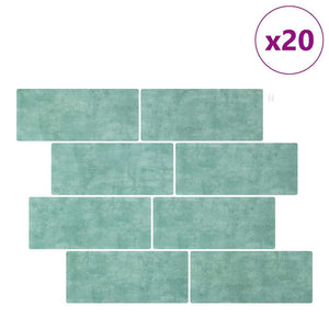 Adesivi Decorativi 20 pcs Grigio Verde 29,4 x 21,4 x 0,8 cm 42021246