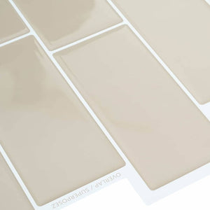 Adesivi Decorativi 10 pcs Beige 29,4 x 21,4 x 0,8 cm 42021248