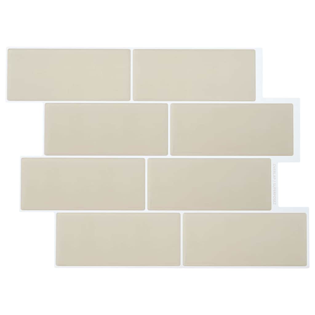Adesivi Decorativi 10 pcs Beige 29,4 x 21,4 x 0,8 cm 42021248