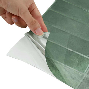 Adesivi Decorativi 10 pcs Verde Scuro 29 x 22,9 x 0,8 cm 42021251