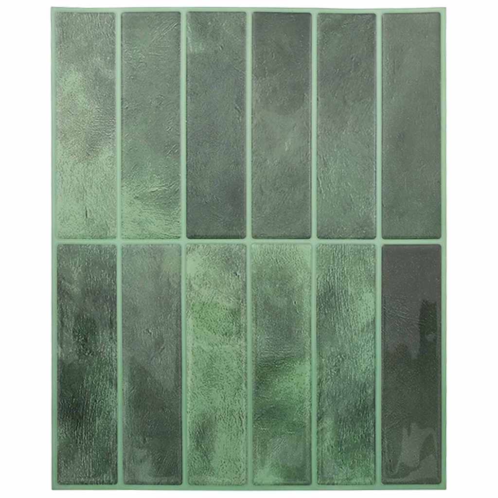 Adesivi Decorativi 10 pcs Verde Scuro 29 x 22,9 x 0,8 cm 42021251