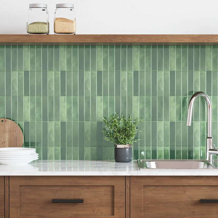 Adesivi Decorativi 20 pcs Verde Scuro 29 x 22,9 x 0,8 cm 42021252