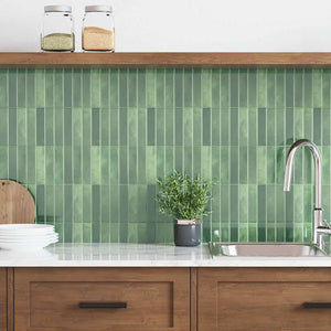 Adesivi Decorativi 50 pcs Verde Scuro 29 x 22,9 x 0,8 cm 42021253