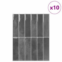 Adesivi Decorativi 10 pcs Grigio 29 x 22,9 x 0,8 cm 42021254