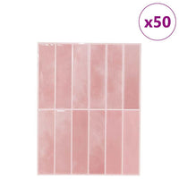 Adesivi Decorativi 50 pcs Rosa 29 x 22,9 x 0,8 cm 42021259