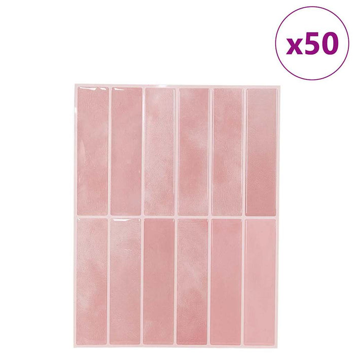 Adesivi Decorativi 50 pcs Rosa 29 x 22,9 x 0,8 cm 42021259