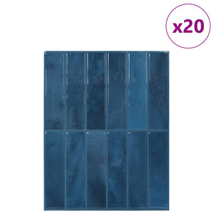 Adesivi Decorativi 20 pcs Blu 29 x 22,9 x 0,8 cm 42021261